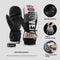 Guantes de Snowboard para Mujer Impermeables con Pantalla Táctil y Forro Térmico