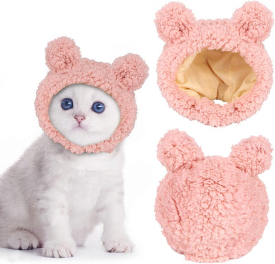 Gorro Disfraz de Osito Cálido para Gatos y Mascotas Pequeñas - Image 11