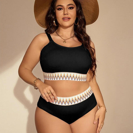 Bikini Talle Alto con Abertura Lateral para Tallas Grandes - Image 2