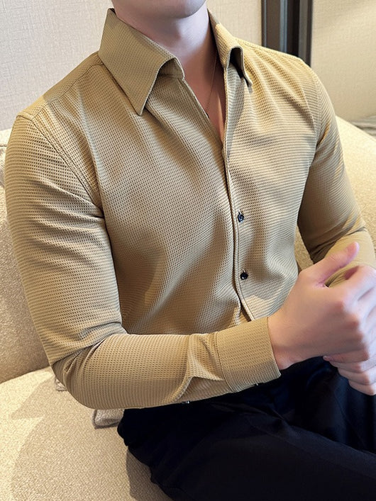 Camisa Térmica Textura Waffle Cuello V Manga Larga - Image 6