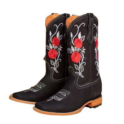 Botas de Moda con Tacón Cuadrado y Punta Cuadrada - Image 4