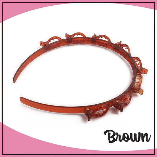 Diadema Doble Flequillo con Clips y Accesorios para el Cabello - Image 9