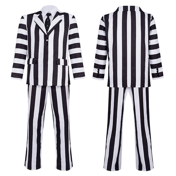 Disfraz Beetlejuice Michael Keaton - Traje Cosplay Completo
