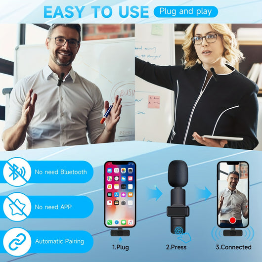 Micrófono Inalámbrico Profesional de Solapa para iPhone e iPad - Image 5