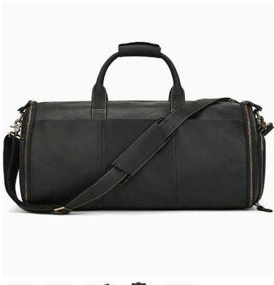 Bolsa de Viaje Vintage de Cuero Plegable Multifuncional - Image 13