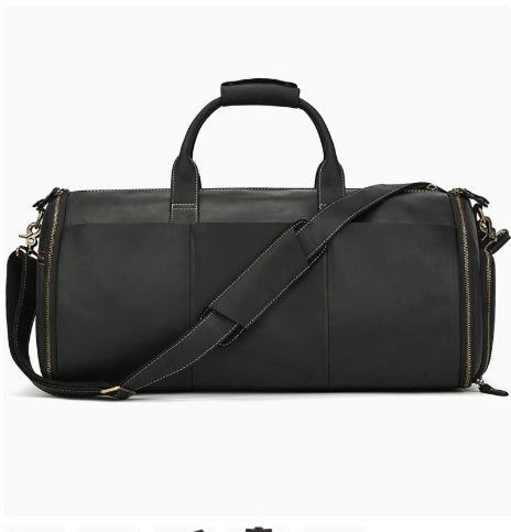 Bolsa de Viaje Vintage de Cuero Plegable Multifuncional - Image 13
