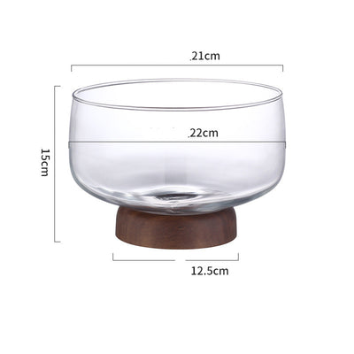 Mesa de Centro de Vidrio con Frutero Alto - Diseño Moderno para Sala de Estar - Image 6