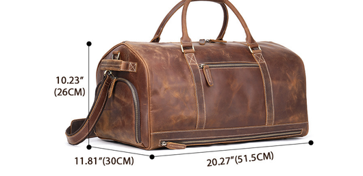 Bolso de Cuero Genuino Estilo Retro Vintage - Gran Capacidad - Image 12