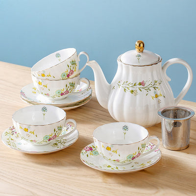 Taza de Té Floral Nórdica Estilo Hogar - Image 16