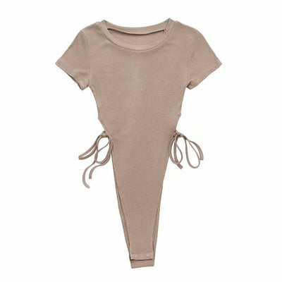 Blusa Elegante Cuello Redondo y Cintura Alta con Amarre - Image 8