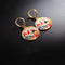 Abstract Figure Enamel Drip Glaze Earrings Horse racing chart short