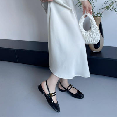 Sandalias Tipo Mocasín con Hebilla y Punta Cuadrada para Mujer - Image 4