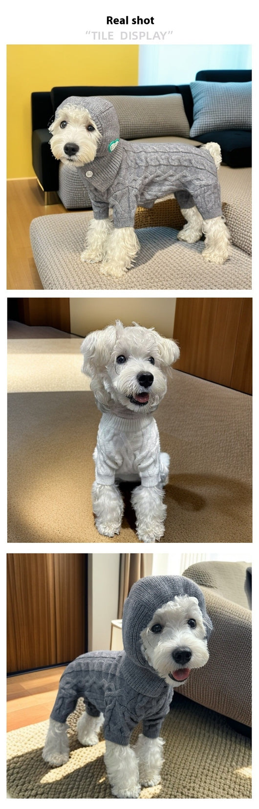 Suéter Tejido Cálido para Mascotas - Abrigo de Invierno y Otoño - Image 19
