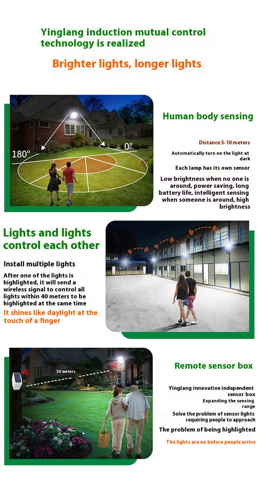 Lámpara Solar de Exterior con Sensor de Movimiento - Iluminación Ultra Potente - Image 14