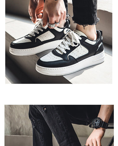 Zapatillas Plataforma Blancas de Cuero Respirable - Tendencia Teen Todo Combinable - Image 12