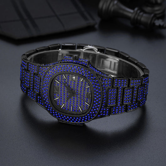 Reloj Hip Hop para Hombre con Diamantes Completos - Diseño Exclusivo - Image 13