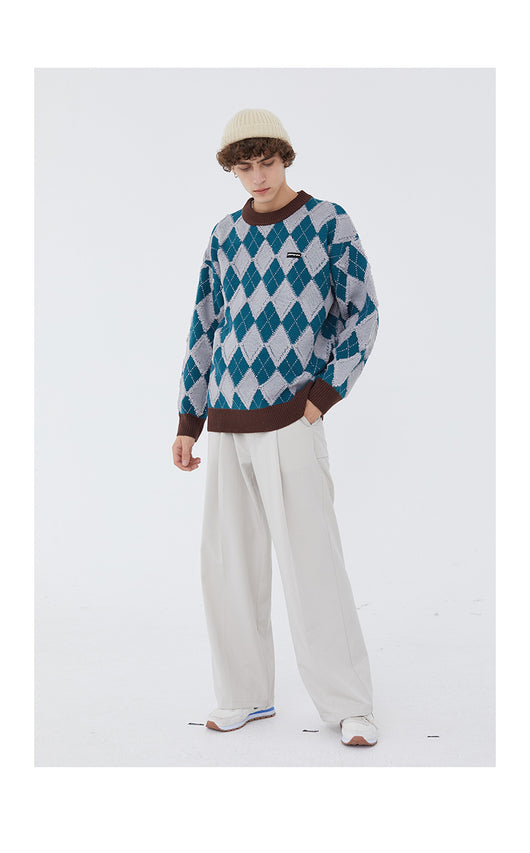 Suéter de Punto Británico para Mujer - Tendencia de Pareja - Image 19