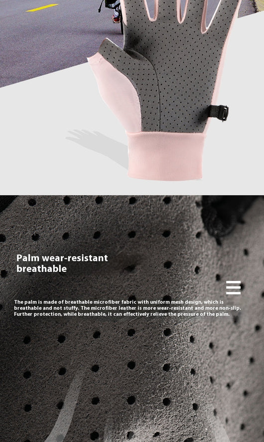 Guantes de Ciclismo Deportivos Medio Dedo Pantalla Táctil Transpirables con Protección Solar - Image 26