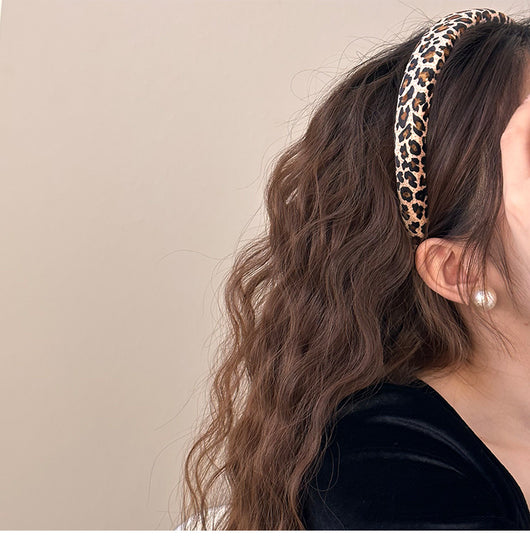 Diadema Vintage Leopardo en Terciopelo - Accesorio Versátil para Cualquier Estilo - Image 16
