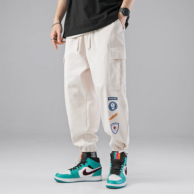 Pantalones Casuales Holgados con Cordón y Patrón Moderno - Image 4