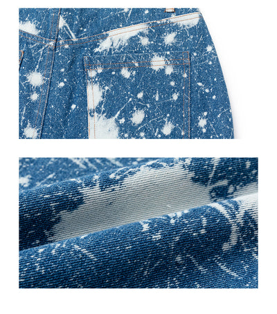 Jeans Rectos Estampado Tie Dye para Mujer - Image 12