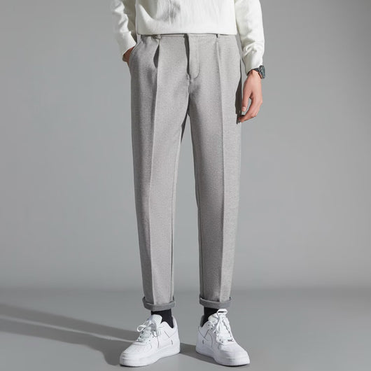 Pantalones Casuales Slim Fit en Lana para Hombre - Image 9