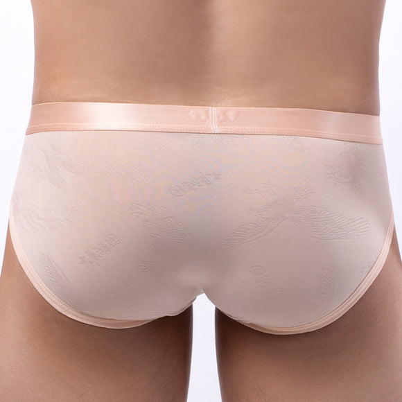Calzoncillos Hombre Seda de Hielo Jacquard Transparente
