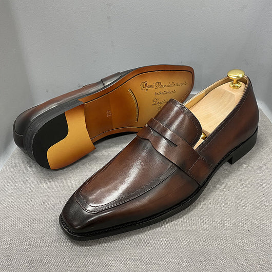 Mocasines de Cuero Italiano Clásico para Negocios - Image 13