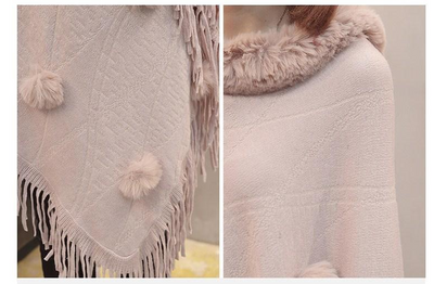 Camisa Holgada con Cuello de Piel y Borlas Tejidas a Mano - Image 15