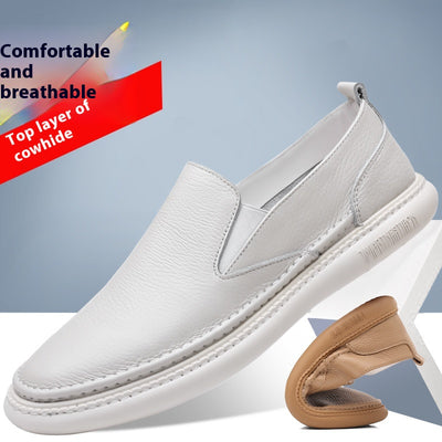 Zapatos Casuales de Cuero Genuino para Hombre - Primera Capa - Image 7