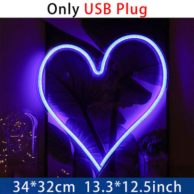 Luz Neon de Corazón con Acrílico Transparente - Decoración Ambiente LED - Image 12