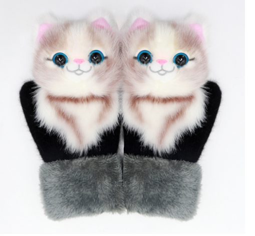 Manoplas Cálidas con Diseño de Animales para Otoño e Invierno - Image 20