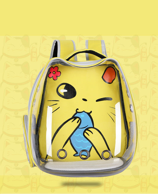 Mochila Transportadora Transparente para Gatos - Portátil y Segura - Image 15