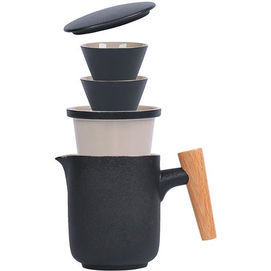 Juego de Té Portátil Cerámica Japonesa con Bolsa de Viaje - Image 9