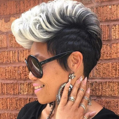 Peluca de Cabello Rizado Corto Estilo Europeo y Americano - Image 13