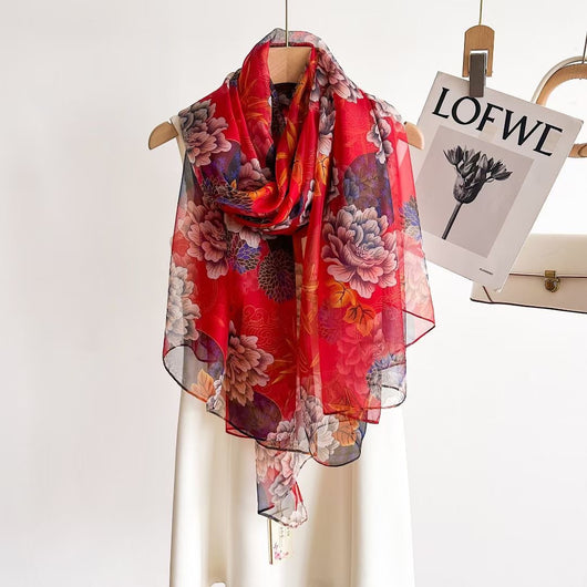 Pañuelo Largo Estampado Versátil para Mujer - Image 22