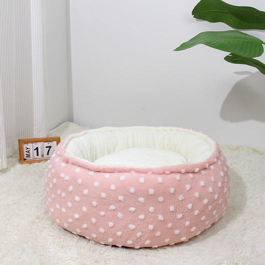 Cama Redonda Acogedora para Gatos y Perros Pequeños - Nido Térmico Suave - Image 8