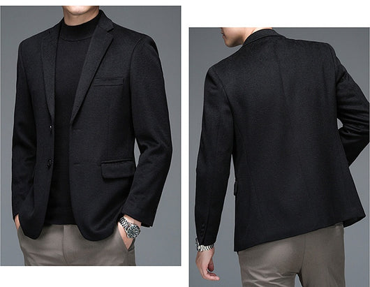 Traje de Lana Casual para Hombre - Otoño e Invierno - Image 20