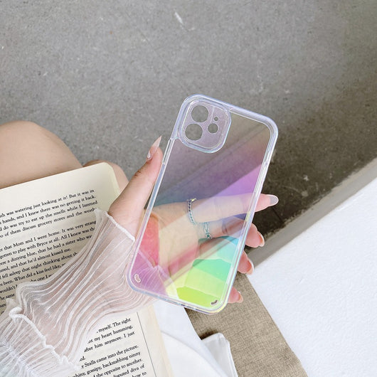 Funda Protectora Bicolor con Bordes Suaves y Efecto Espejo - Image 7