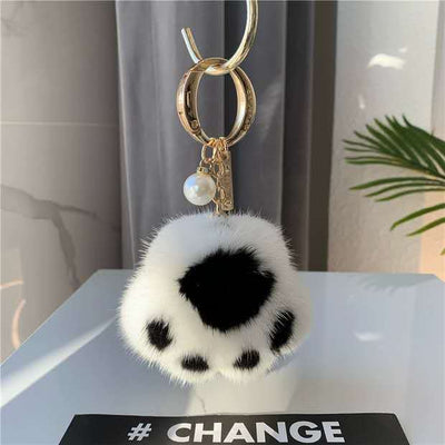 Llavero Colgante de Felpa Garra de Gato - Accesorio Decorativo para Bolso y Auto - Image 9