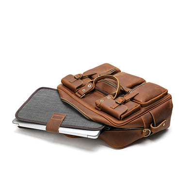 Bolso Bandolera de Cuero para Hombre con Gran Capacidad - Image 7