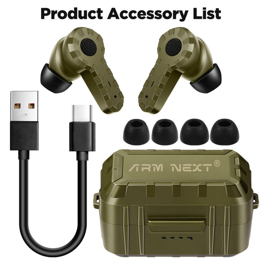 Auriculares Tácticos de Reducción de Ruido con Micrófono y Carga Recargable - Image 4