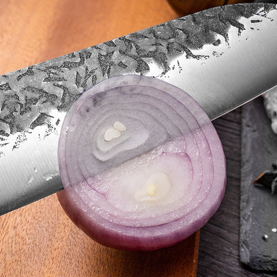 Cuchillo Santoku Forjado a Mano - Hoja de Chef Profesional - Image 4