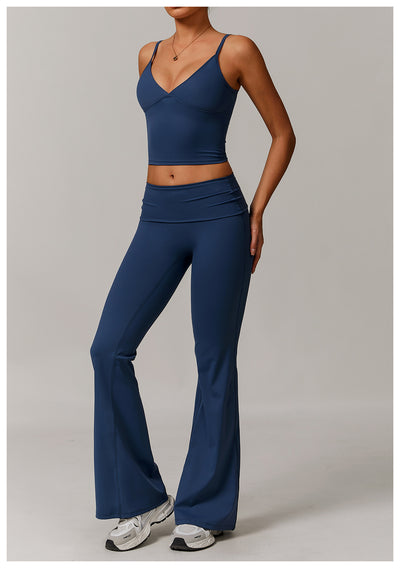 Pantalones Yoga Cintura Alta Plegables para Mujer - Image 13
