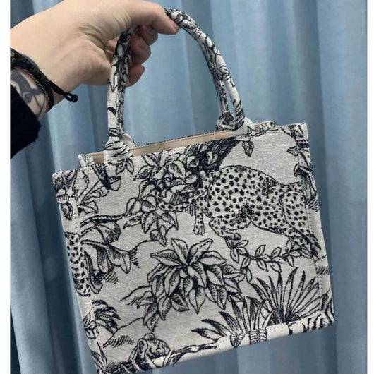 Bolsa Tote de Lona Bordada con Gran Capacidad - Bolsa de Compras Portátil - Image 10