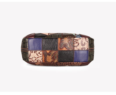 Bolso Tote de Cuero Genuino con Costura Decorativa - Gran Capacidad - Image 12