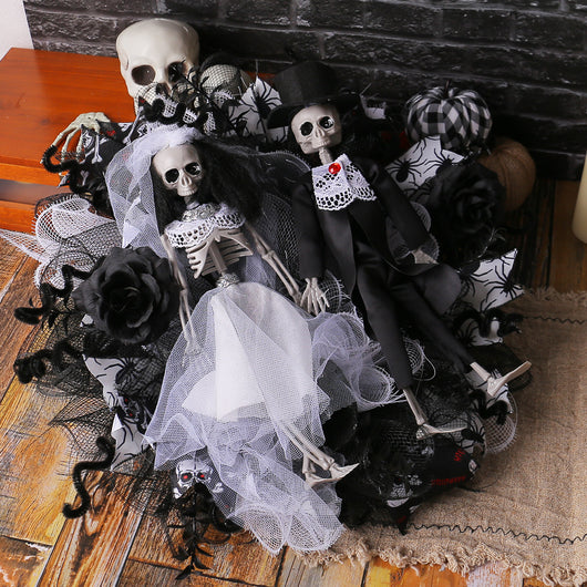 Guirnalda de Calaveras Novios Halloween - Decoración de Terror y Misterio - Image 4