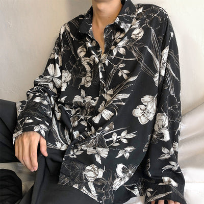 Camisa Vintage Floral Estilo Hong Kong para Hombre - Image 21