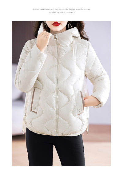 Abrigo Acolchado Estilo Occidental con Capucha para Mujer - Diseño Slim Fit - Image 34