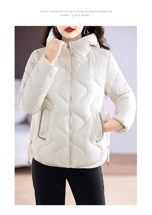 Abrigo Acolchado Estilo Occidental con Capucha para Mujer - Diseño Slim Fit - Image 34